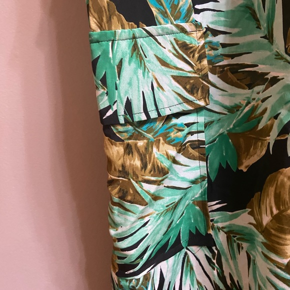 Lauren Ralph Lauren Palm Fronds Tropical Print Jumpsuit, Size 14 - Picture 13 of 16